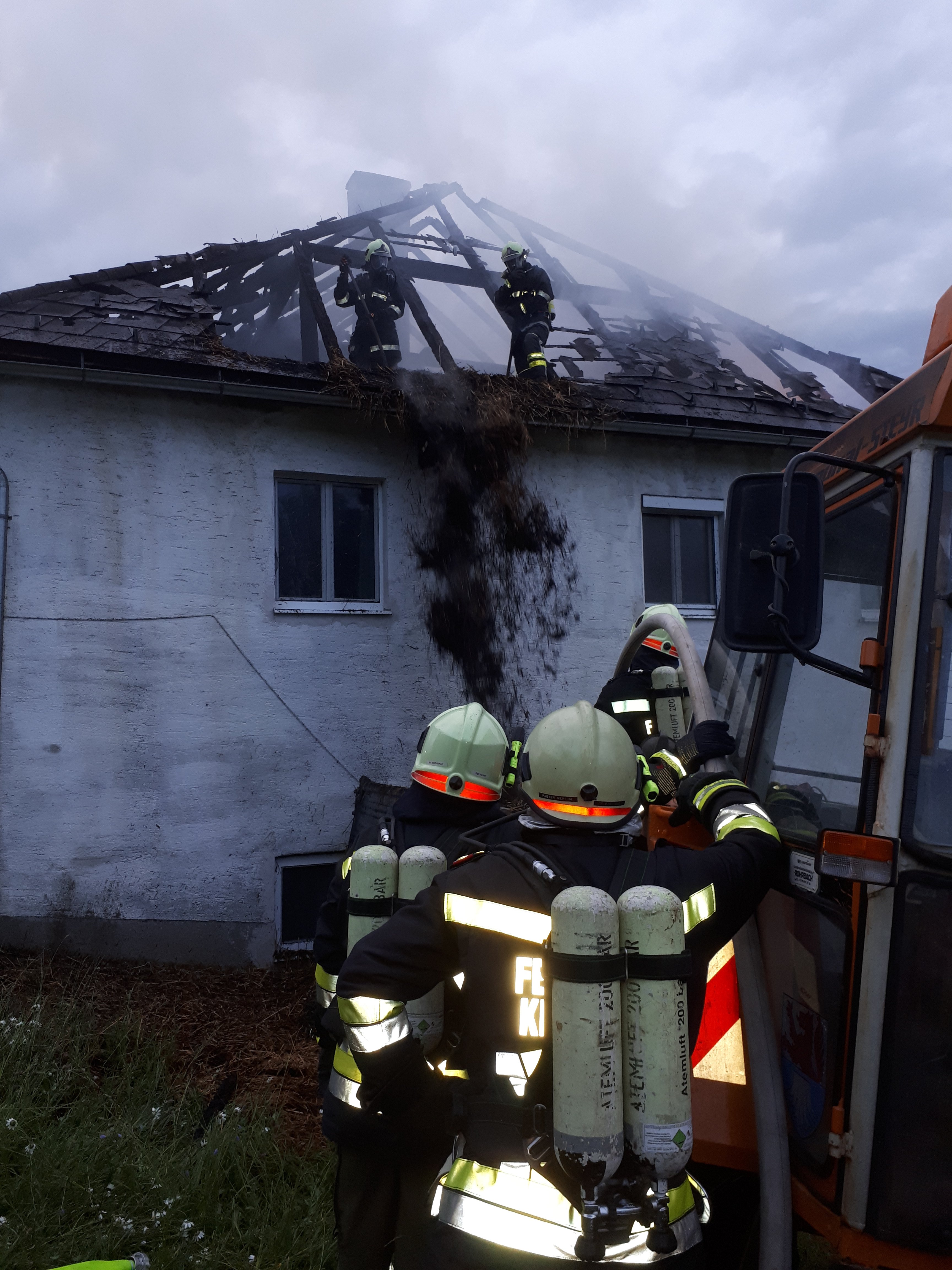Wohnhausbrand in Salaberg nach Blitzschlag